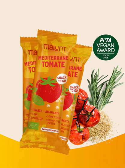 Mediterraner Tomaten-Riegel | Bio-Tomate mit Kräutern & Saaten | Lycopin & Ballaststoffe | Vegan