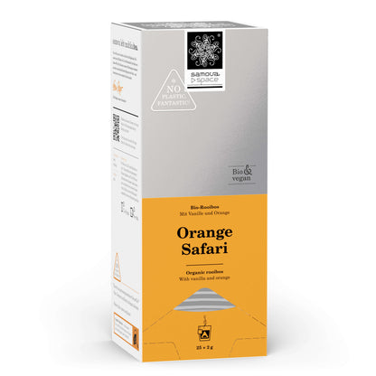 samova Orange Safari Space – Verpackung perspektivisch