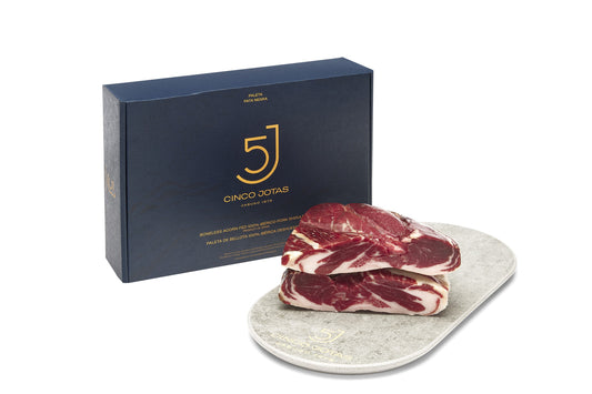 36 Monate gereiftes, kräftiger Vorderschinken (Paleta) | mit Eicheln gefüttert (Bellota) 100 % Ibérico „Brida Nega“ aus Andalusien