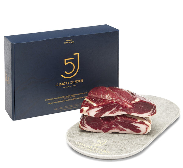 36 Monate gereiftes, kräftiger Vorderschinken (Paleta) | mit Eicheln?gefüttert (Bellota) 100 % Ibérico?„Brida Negra“ aus Andalusien