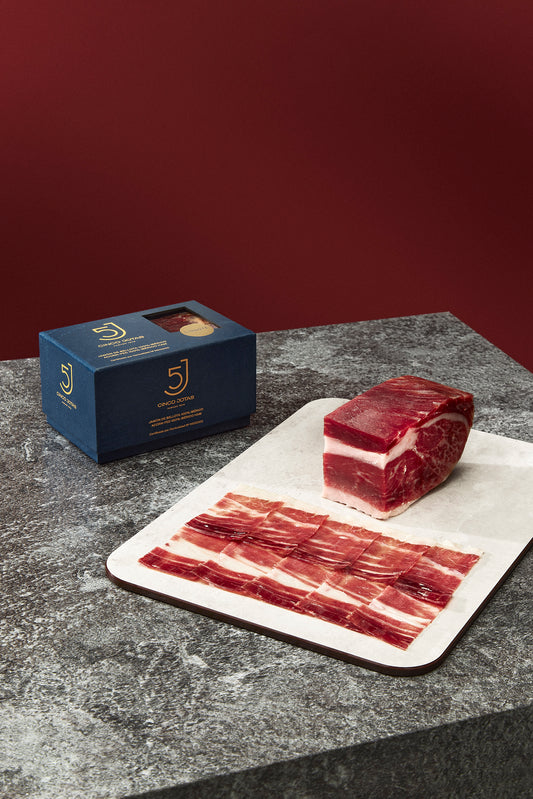 Entbeinter Schinkenwürfel (Lingote) aus Hinterschinken | macht es leicht, die perfekte Scheibe zu schneiden | ca. 450 g