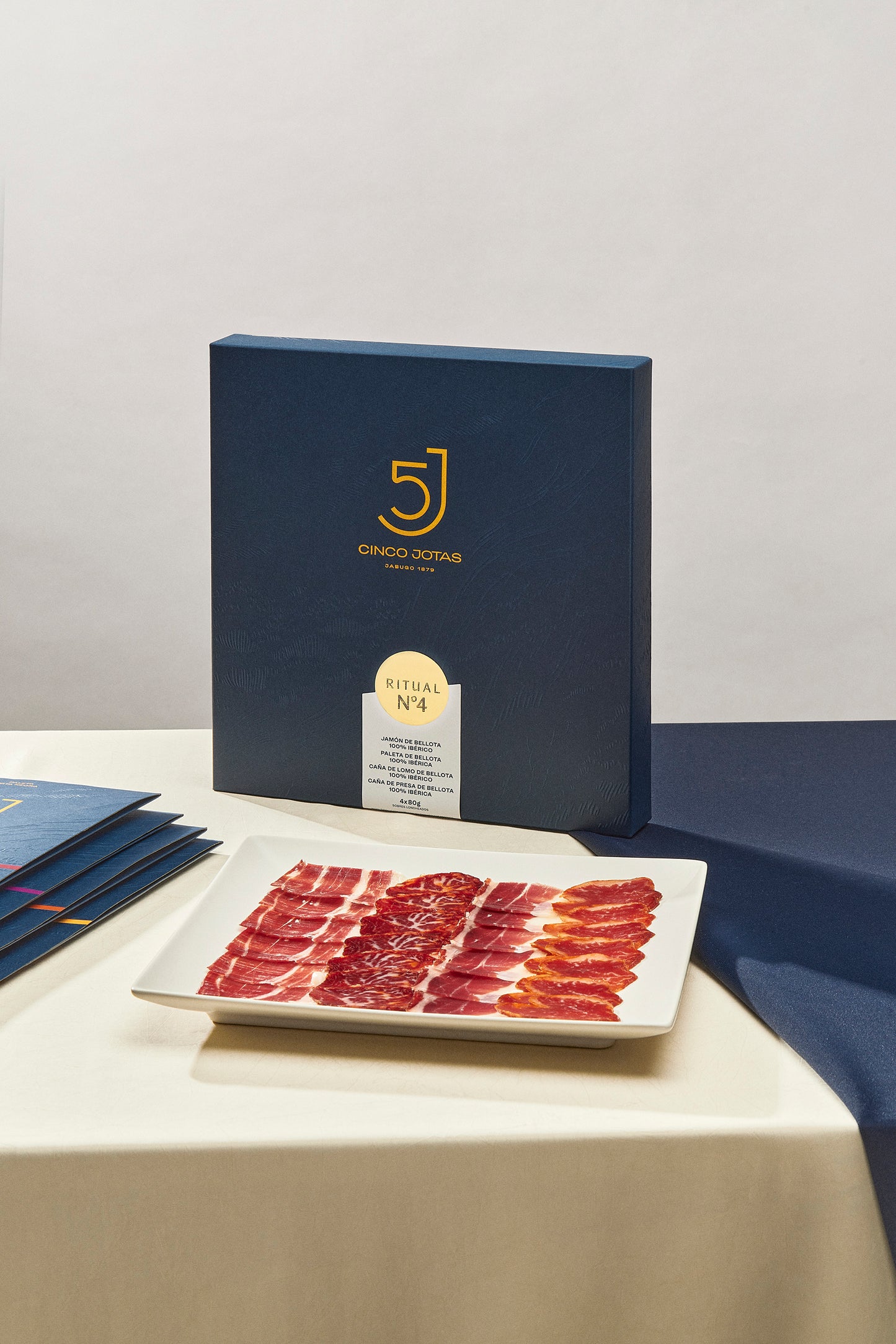 Exklusives Verkostungsset von Cinco Jotas – Jamón, Paleta, Lomo & Presa 100 % Ibérico Bellota