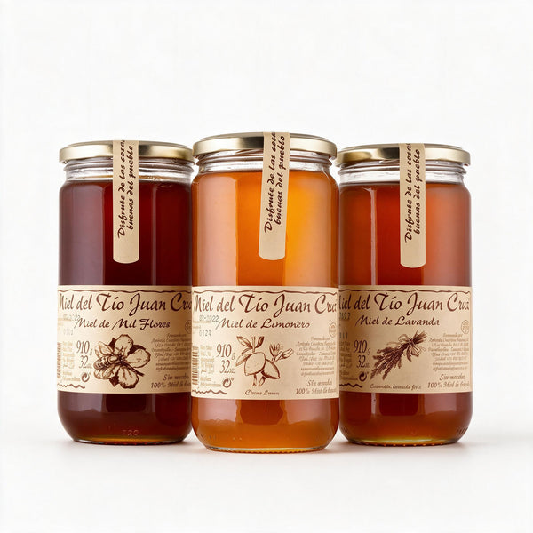 Honig-Trio | 3 Sorten je 910 g | Sommerwiese · Zitronenblüte · Lavendel