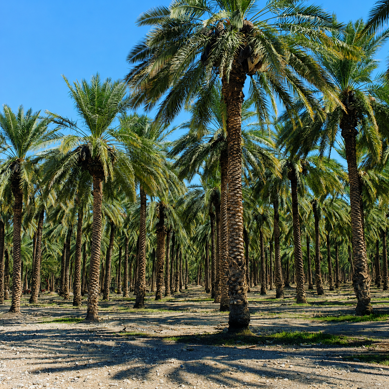 Dattelpalmen von Rift Valley Farms im Jordantal