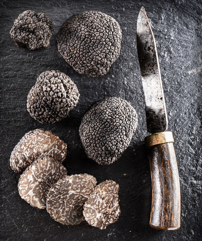 Edles Würzöl – Natives Olivenöl extra mit schwarzem Trüffel | nussig-aromatisch & mild-fruchtig | 250 ml