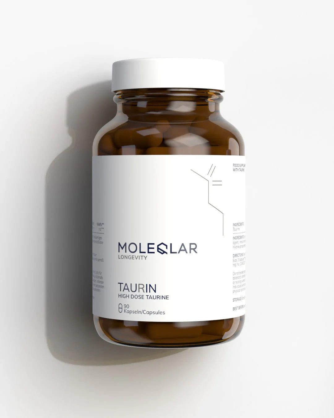 Taurin Kapseln von MoleQlar, Dose, 3000 mg L-Taurin
