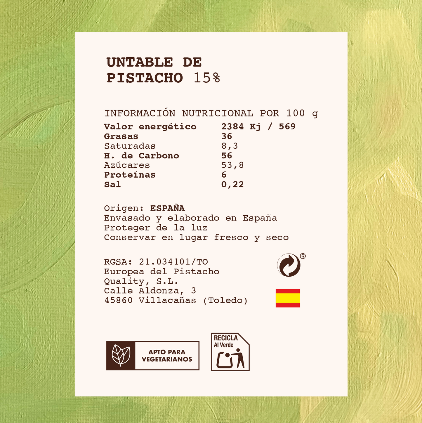 Pistaziencreme von LaLola1947, Glas, 15 % Pistazienanteil