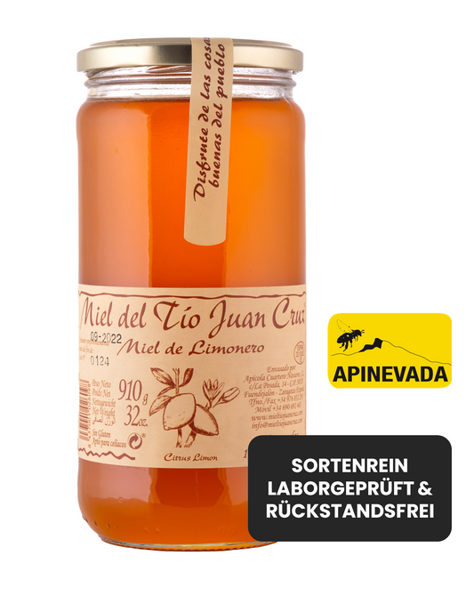 Duftender Zitronenblütenhonig von Spaniens Mittelmeerküste | 910-g-Glas
